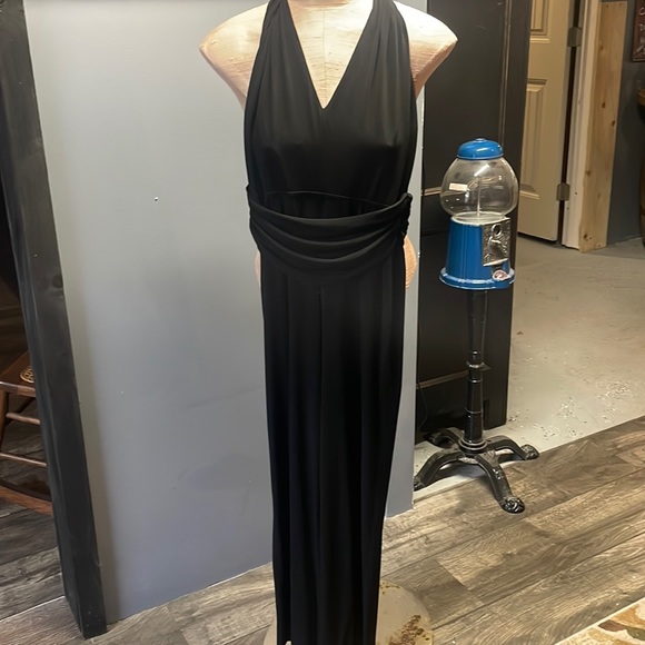 Cache Pants - Sexy black paint jumper, open back